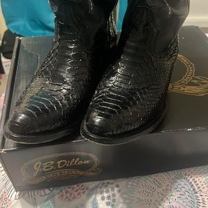 J.B. Dillon snake skin boots